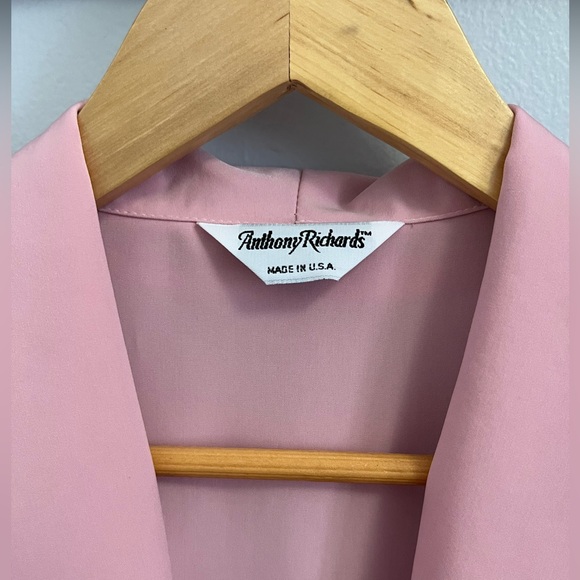 Vintage Light Dusty Pink Millennial Pink Blazer M - Picture 3 of 5